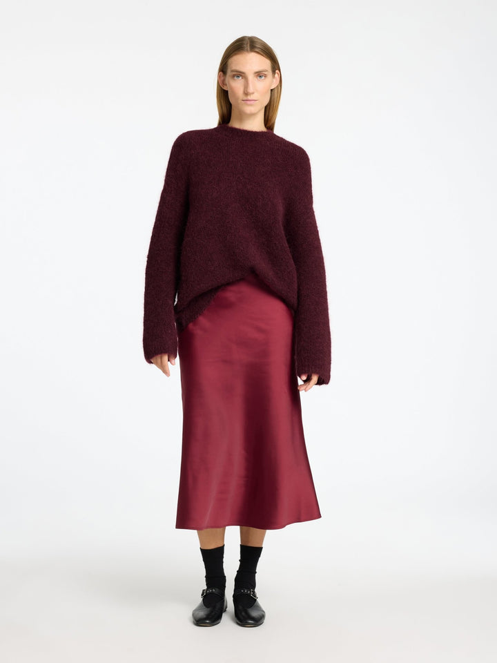 Gabella Ls Knit O - Neck Camp Zinfandel | Genser | Smuk - Dameklær på nett