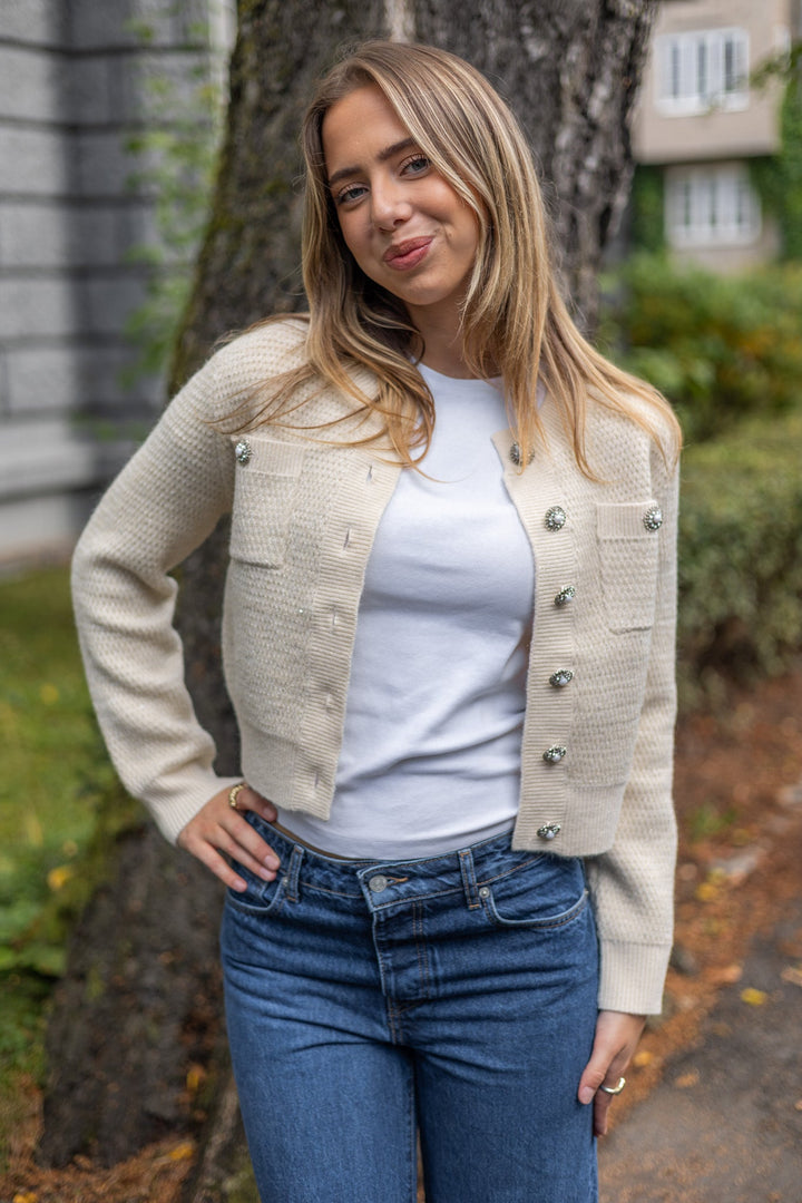 Gabor Cardigan Blanc Casse | Genser | Smuk - Dameklær på nett
