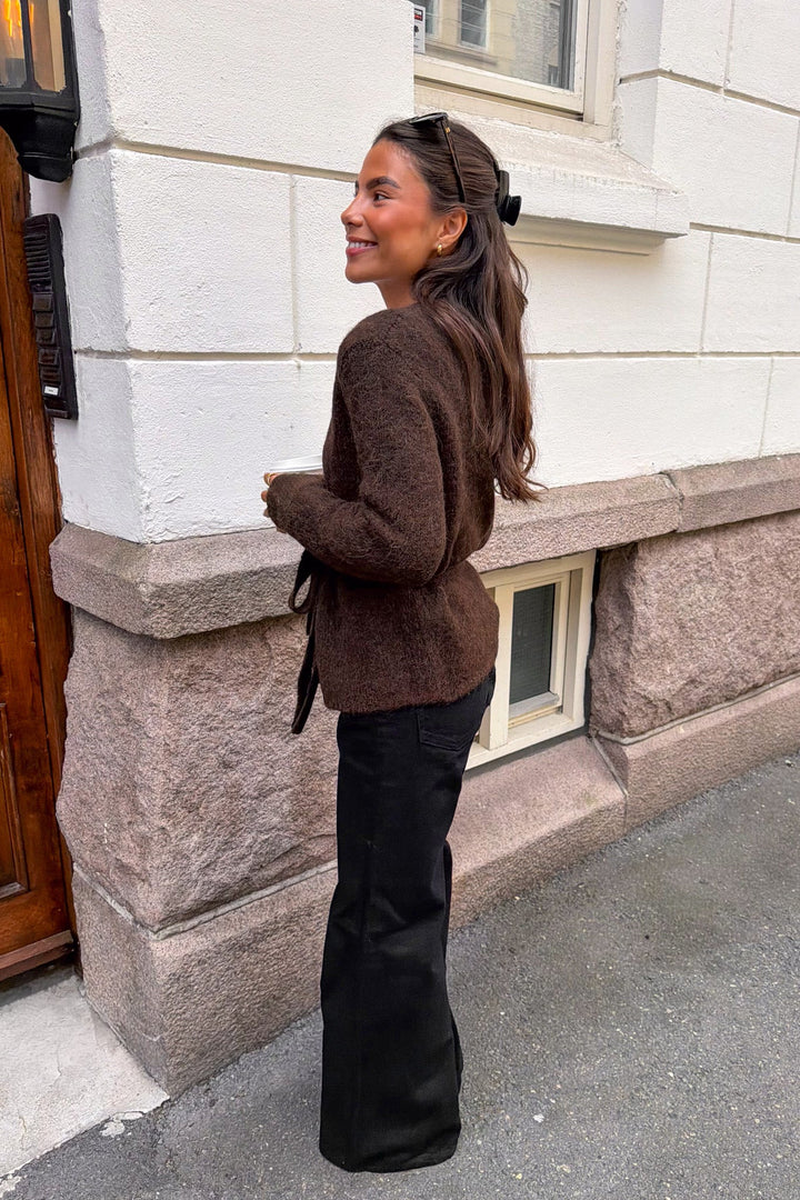 Gabriella Ls Knit Belt Cardigan Delicioso | Genser | Smuk