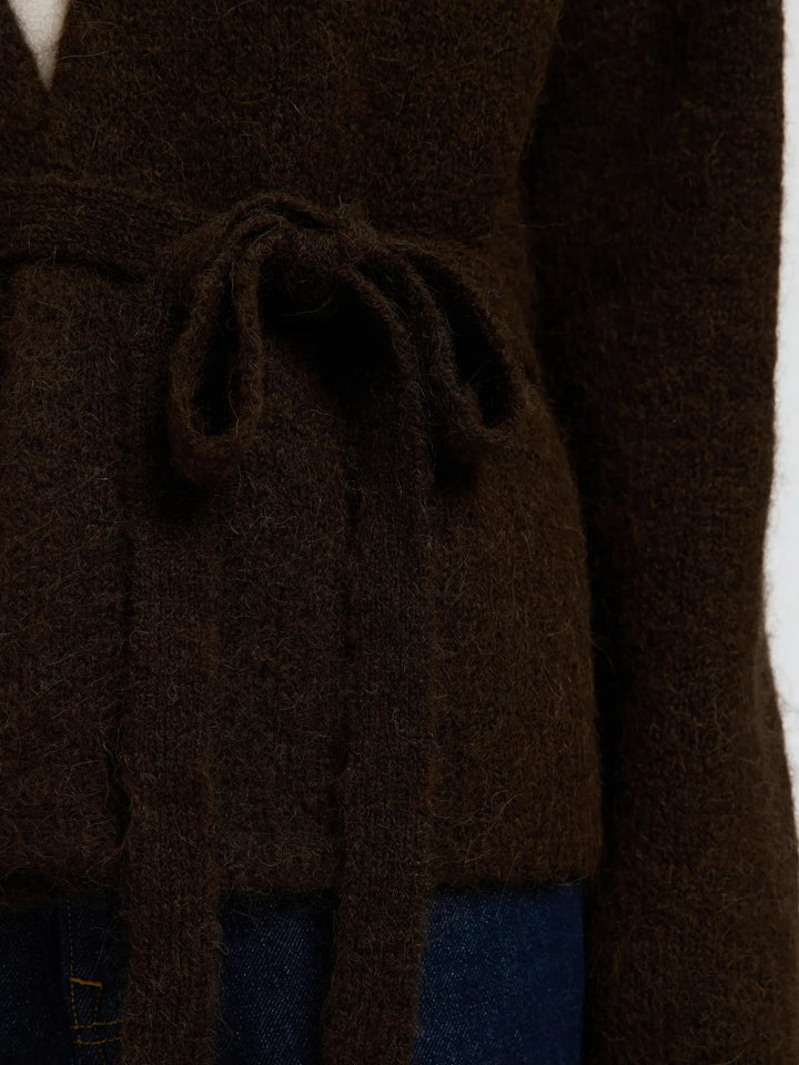 Gabriella Ls Knit Belt Cardigan Delicioso | Genser | Smuk