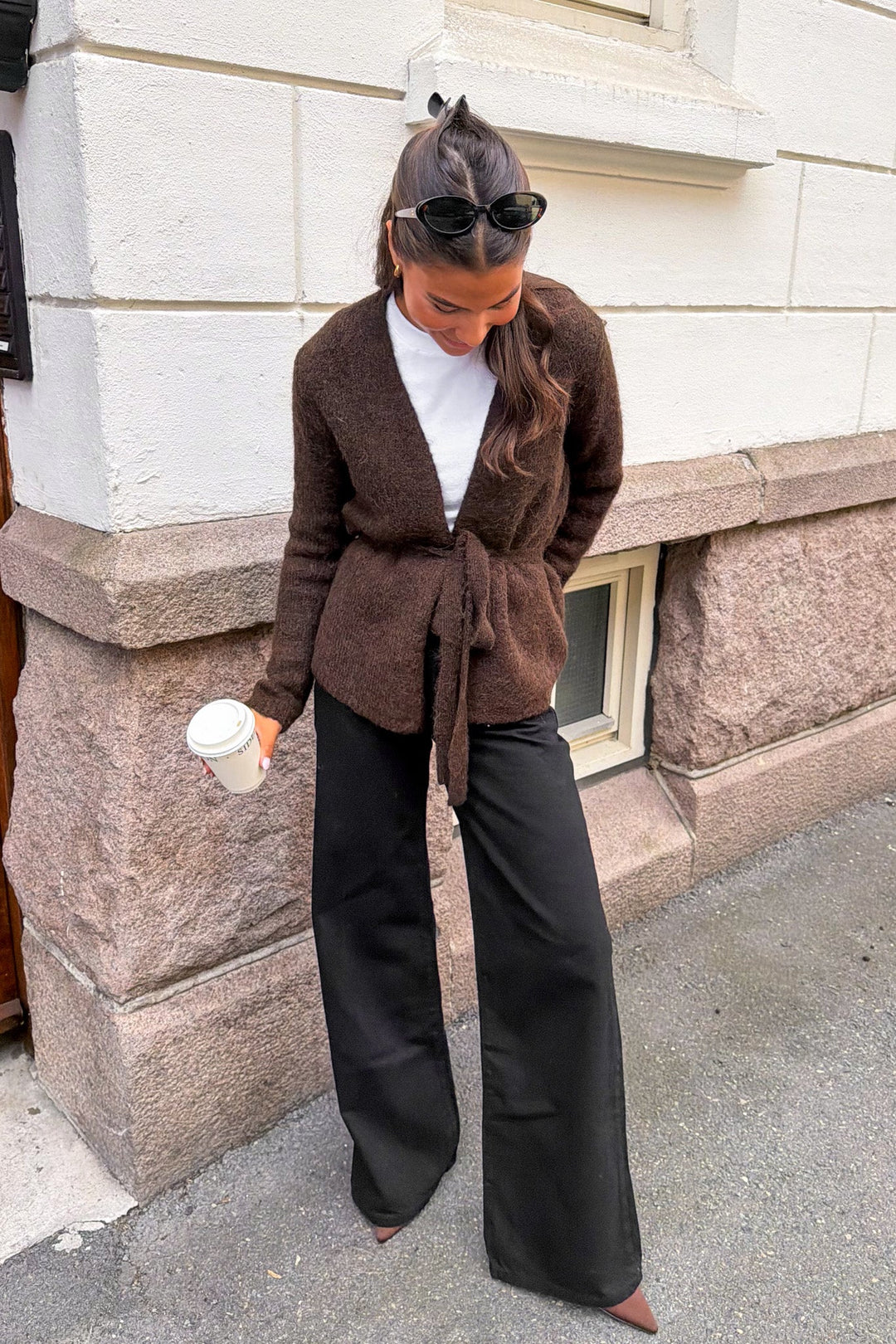 Gabriella Ls Knit Belt Cardigan Delicioso | Genser | Smuk