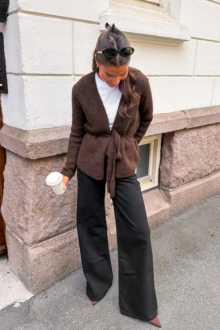 Gabriella Ls Knit Belt Cardigan Delicioso | Genser | Smuk