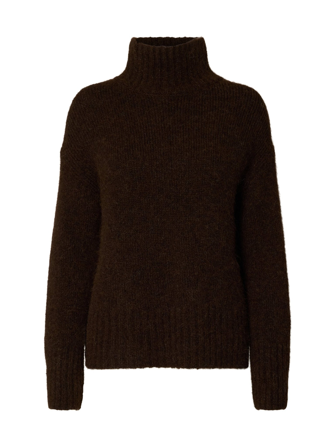 Gabriella Ls Knit High Neck Delicioso Melange | Genser | Smuk