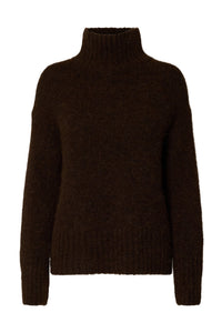 Gabriella Ls Knit High Neck Delicioso Melange