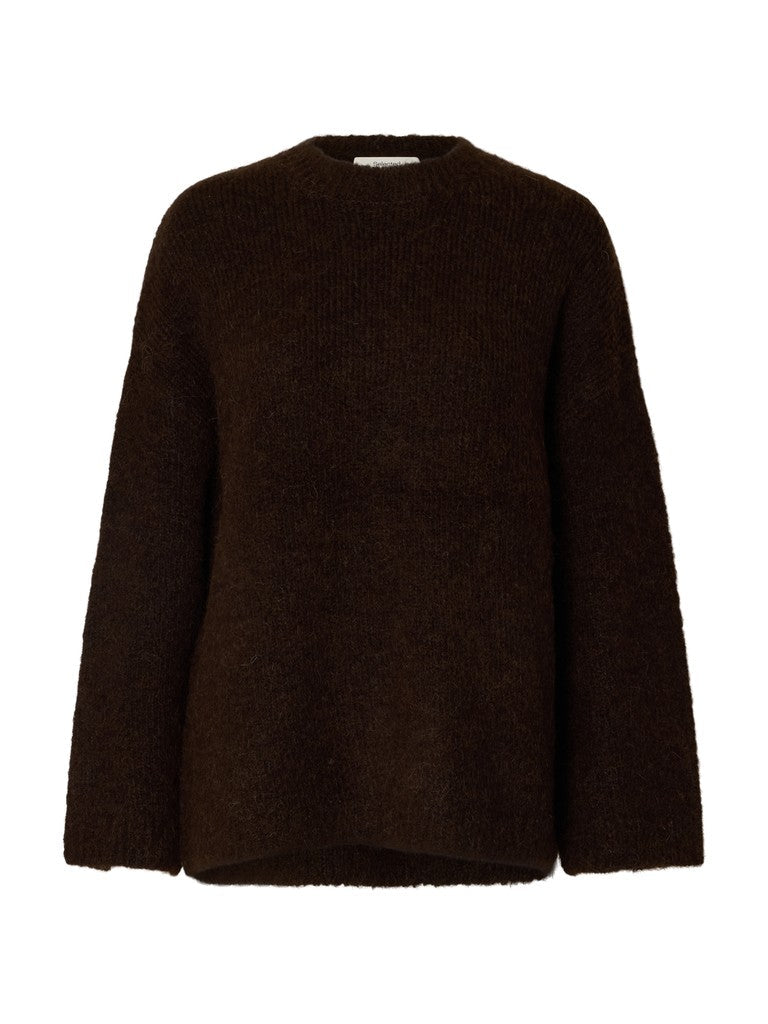 Gabriella Ls Knit New O-Neck Delicioso Melange | Genser | Smuk