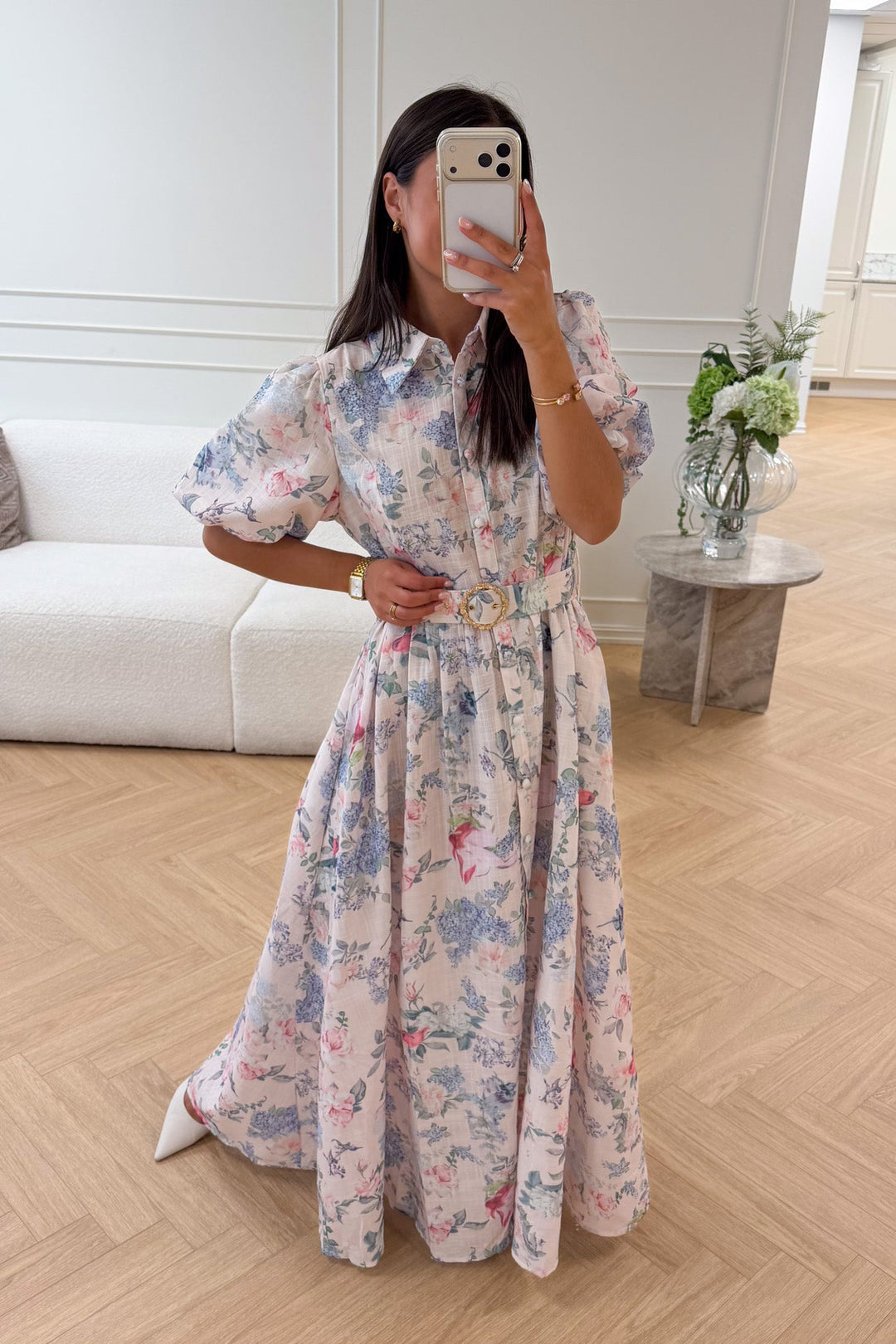 Gaia Maxi Dress Pink | Kjoler | Smuk