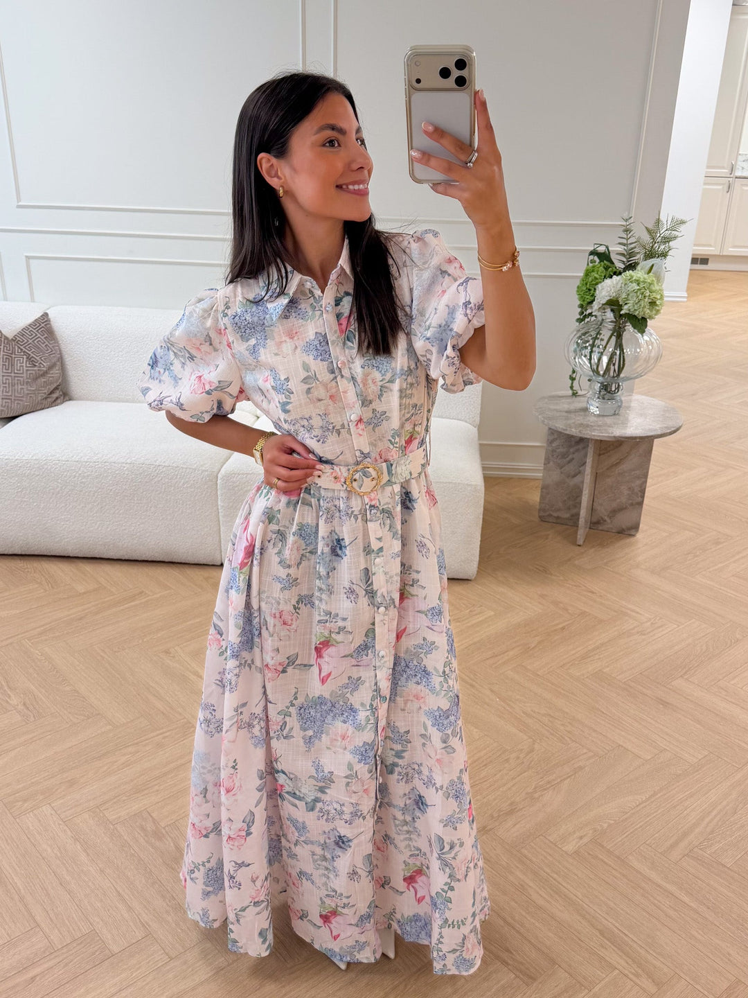 Gaia Maxi Dress Pink | Kjoler | Smuk