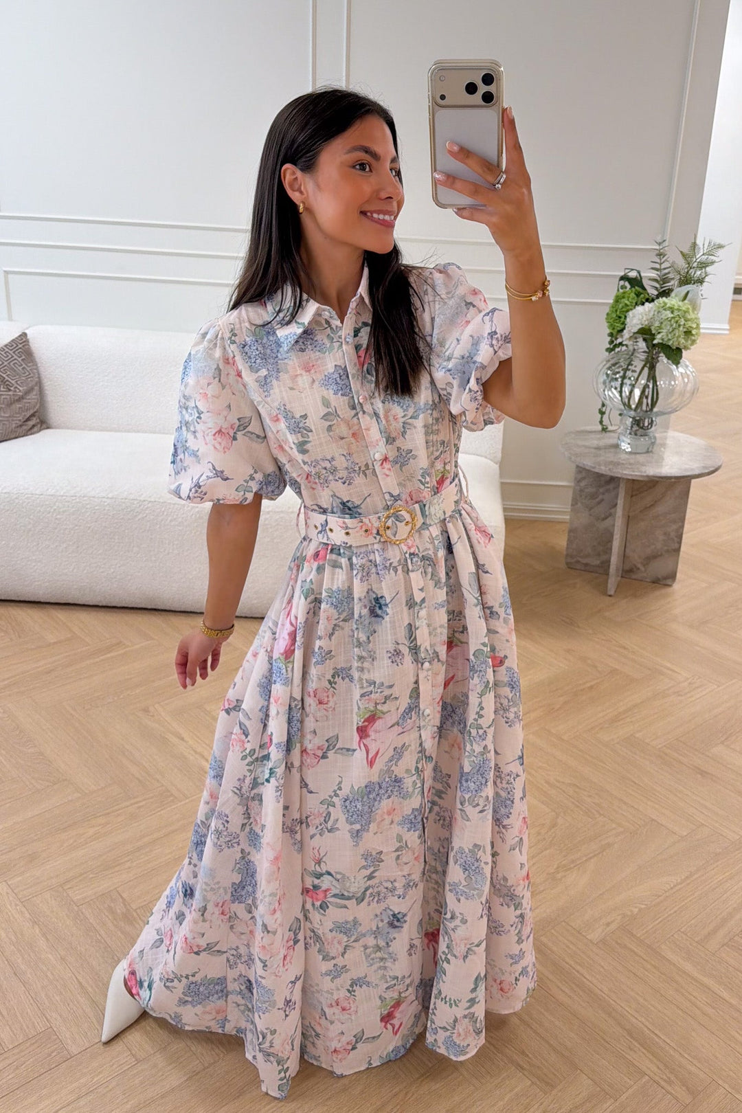 Gaia Maxi Dress Pink | Kjoler | Smuk