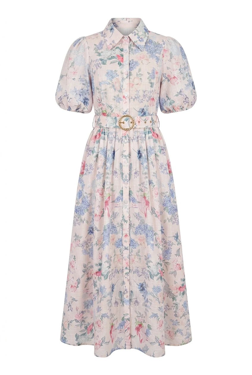 Gaia Maxi Dress Pink | Kjoler | Smuk