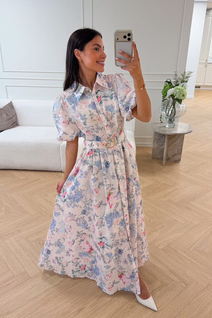 Gaia Maxi Dress Pink | Kjoler | Smuk