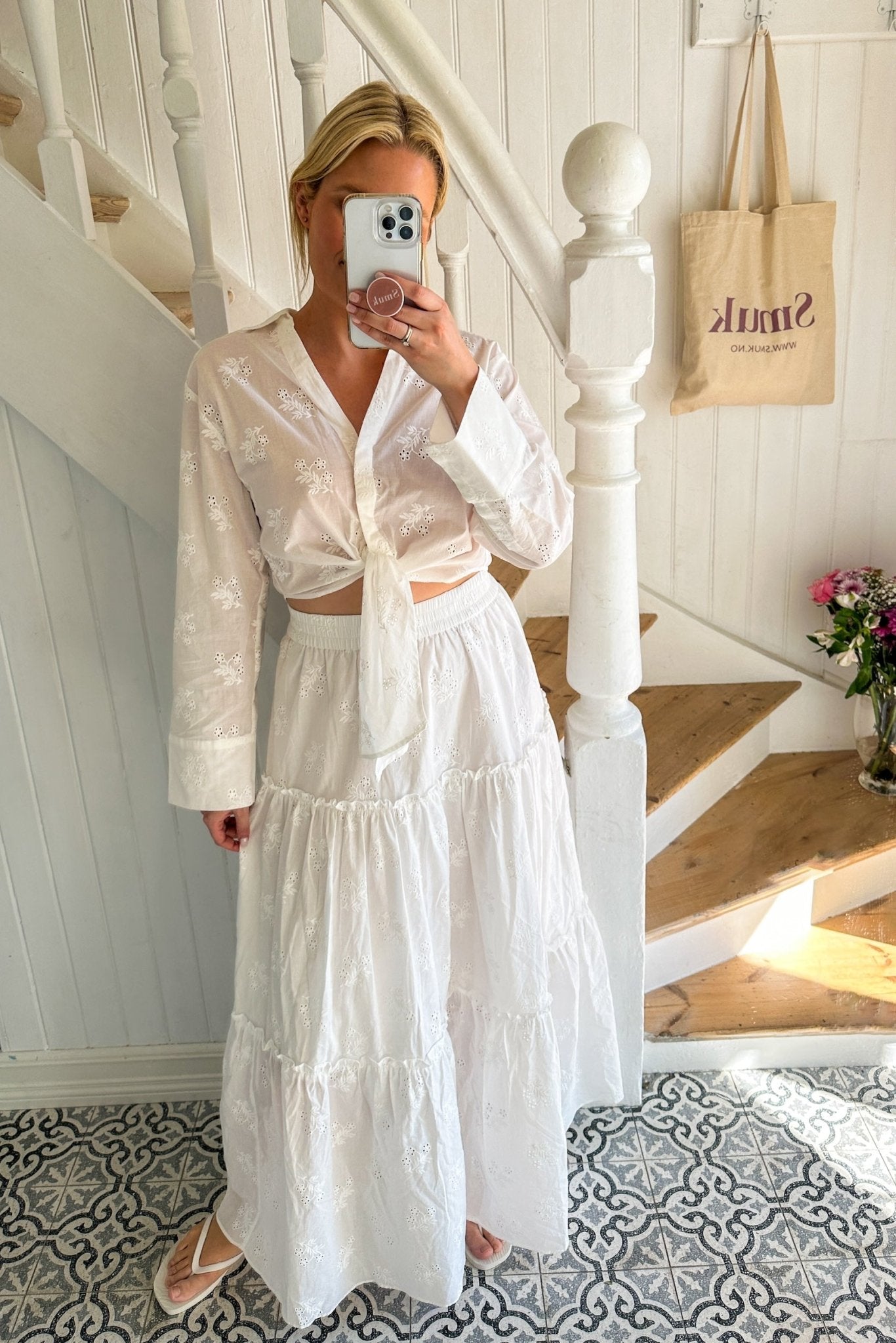 Gale Skirt White