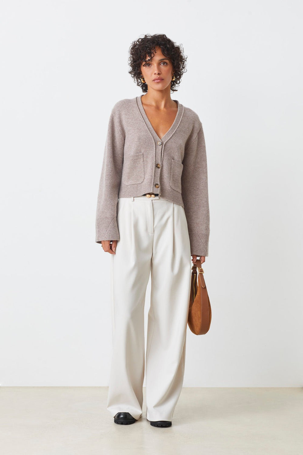 Galiega Cardigan Taupe | Genser | Smuk - Dameklær på nett