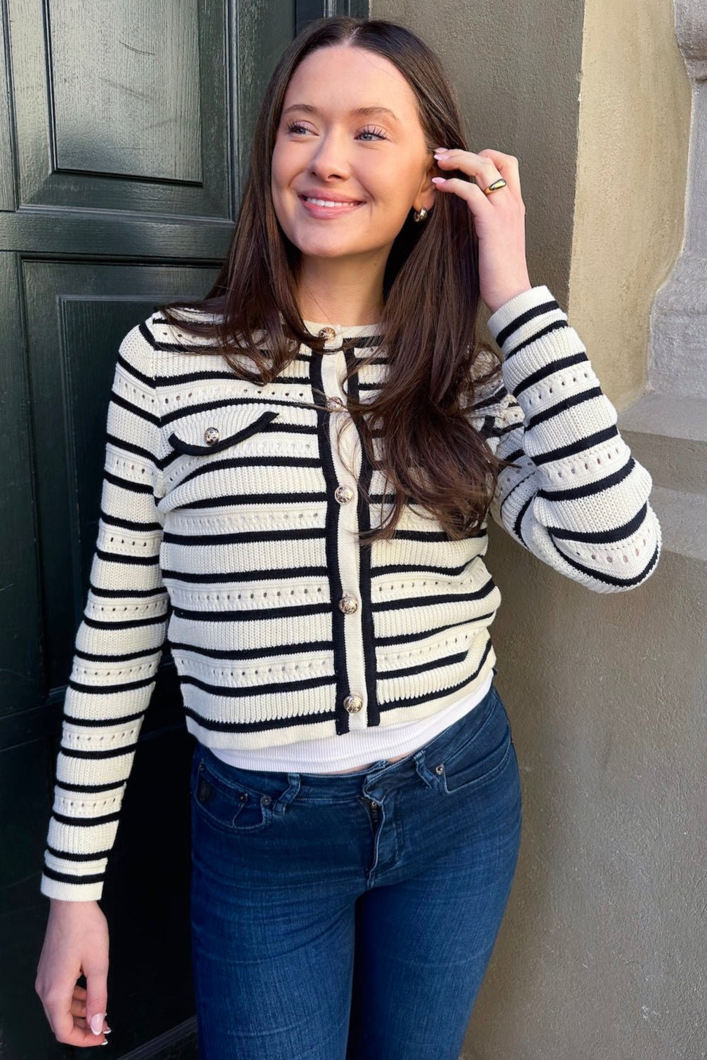 Ganeo Cardigan Creme | Genser | Smuk - Dameklær på nett