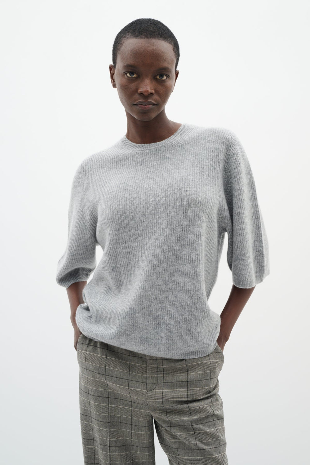Garoiw Monika Oversize Tshirt Granite Melange | Genser | Smuk - Dameklær på nett