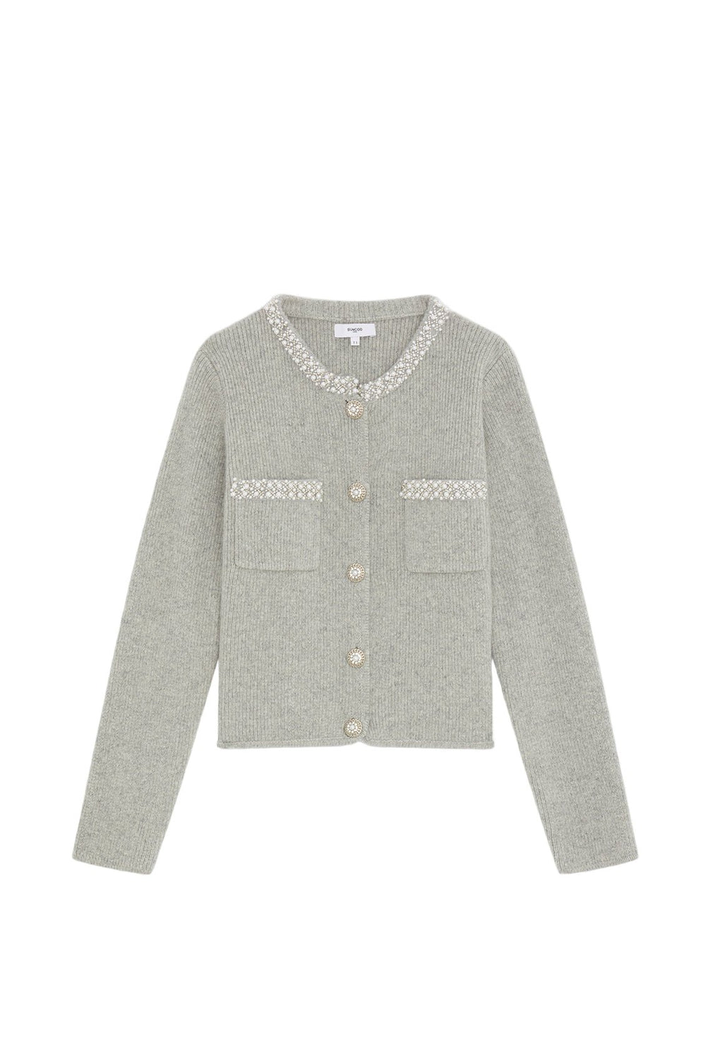 Garvi Cardigan Gris Chine | Genser | Smuk - Dameklær på nett