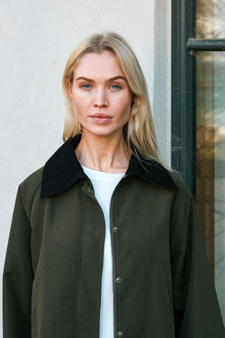 Gatbi Clean Jacket Dark Green | Yttertøy | Smuk - Dameklær på nett