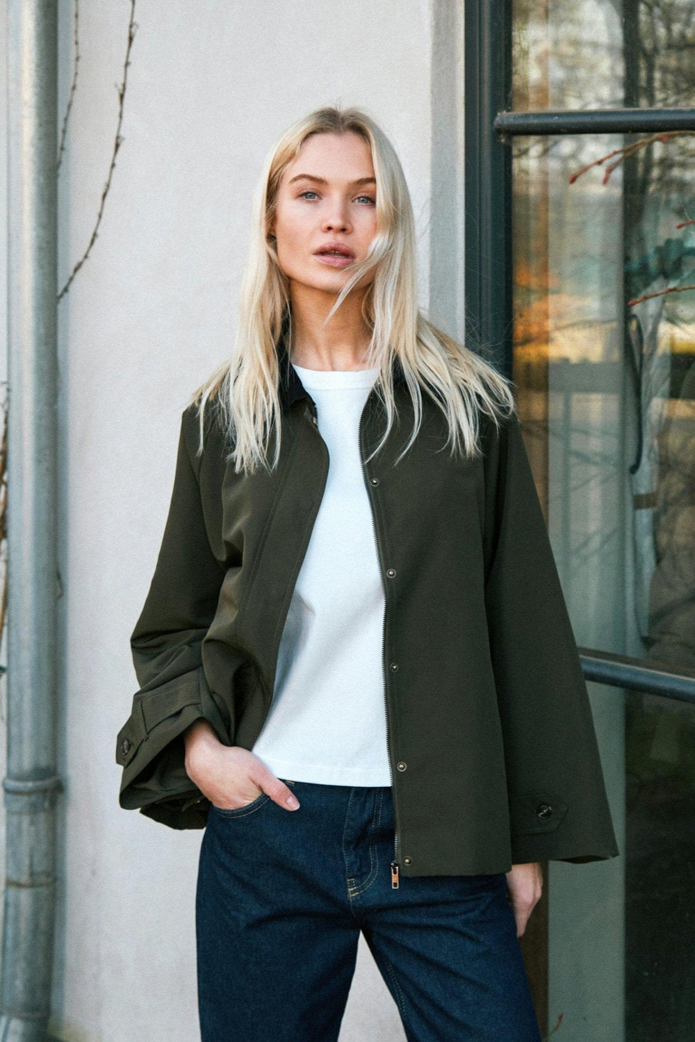 Gatbi Clean Jacket Dark Green | Yttertøy | Smuk - Dameklær på nett