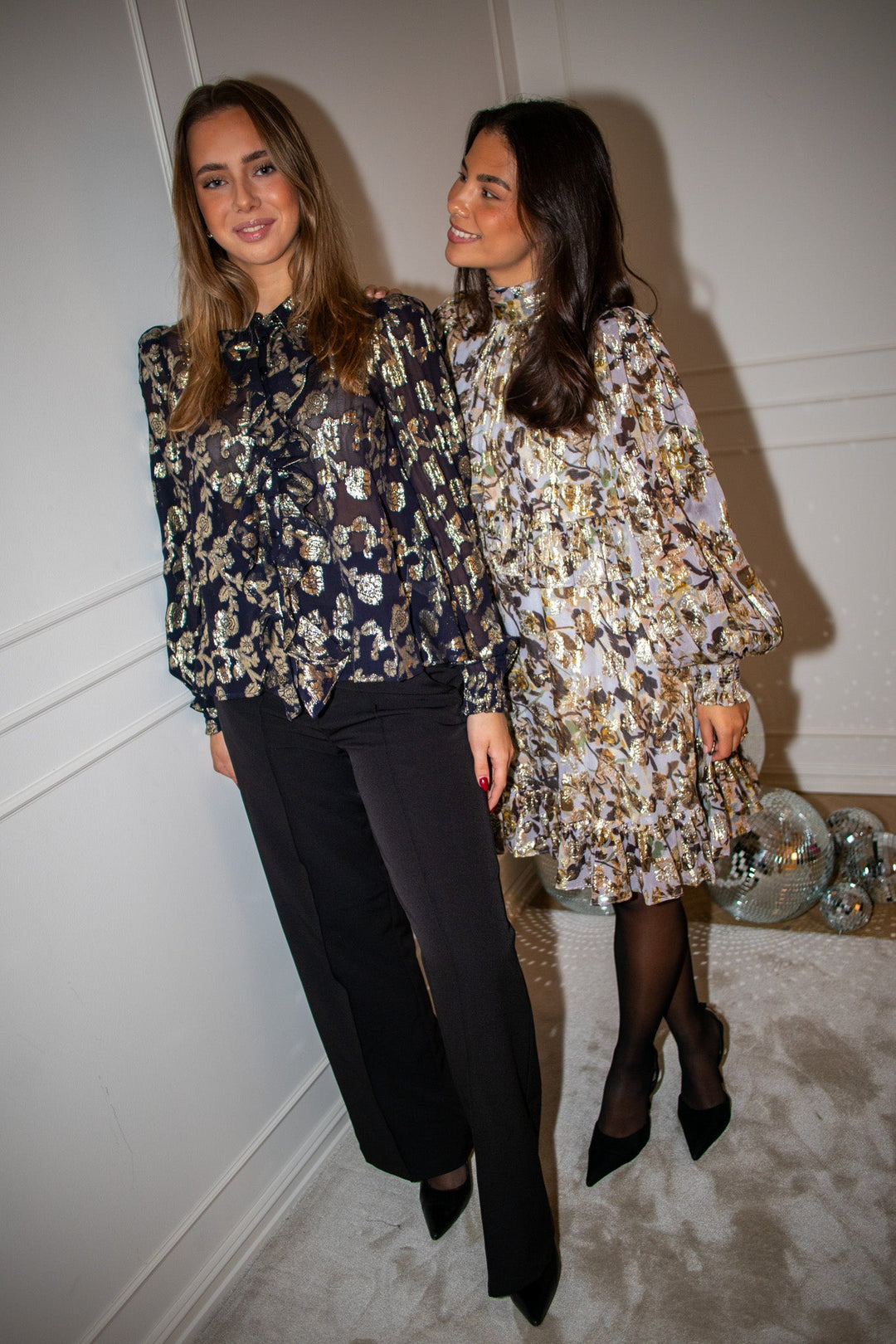 Georgette Blouse Anthracite | Skjorter og bluser | Smuk - Dameklær på nett