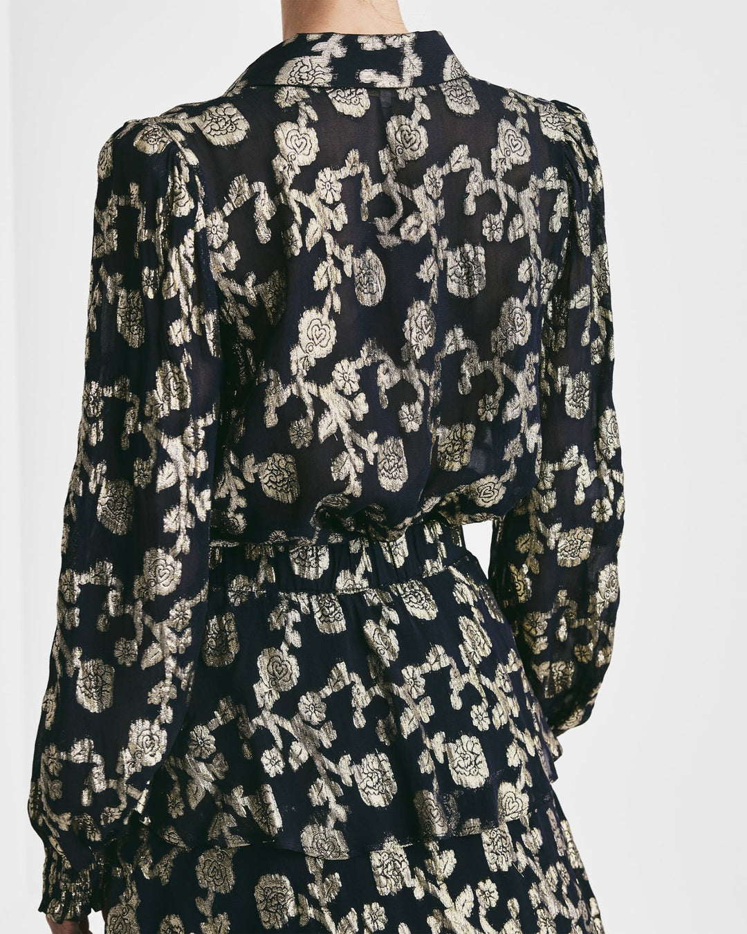 Georgette Blouse Anthracite | Skjorter og bluser | Smuk - Dameklær på nett