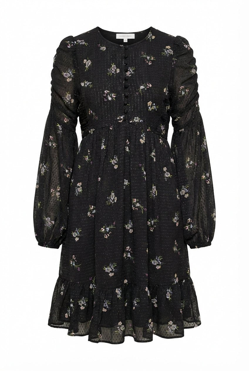 Georgette Mini Dress Flower Field | Kjoler | Smuk