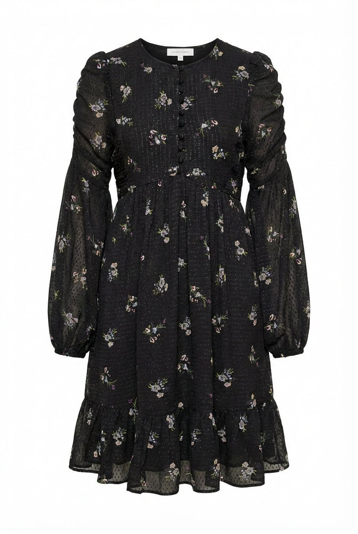 Georgette Mini Dress Flower Field | Kjoler | Smuk