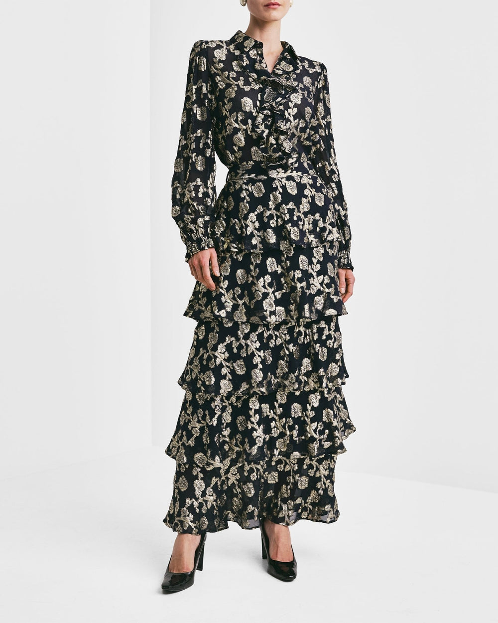 Georgette Skirt Anthracite | Skjørt | Smuk - Dameklær på nett