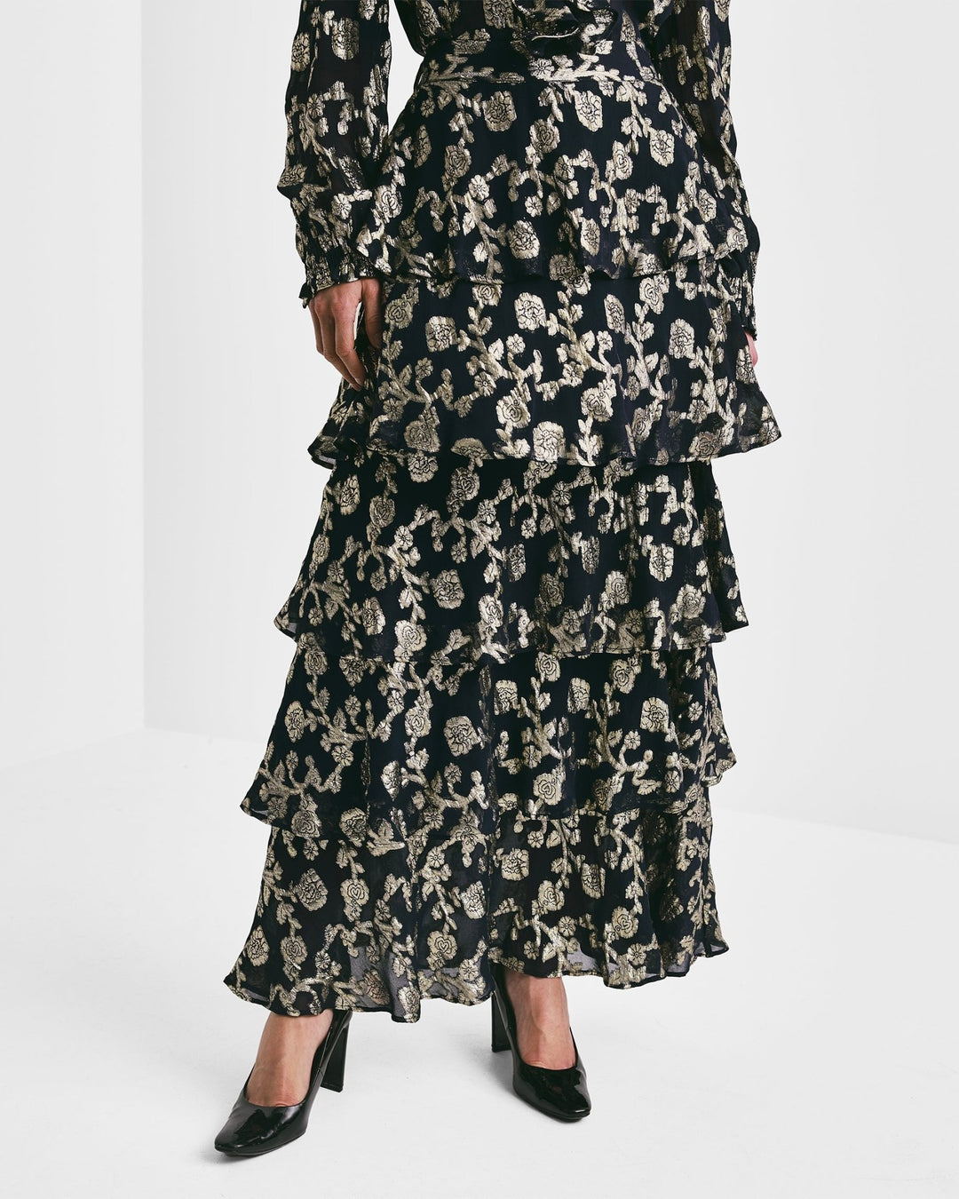 Georgette Skirt Anthracite | Skjørt | Smuk - Dameklær på nett