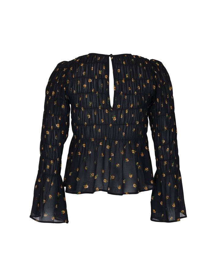 Georgette Smocking Top Flower Buds | Topper | Smuk