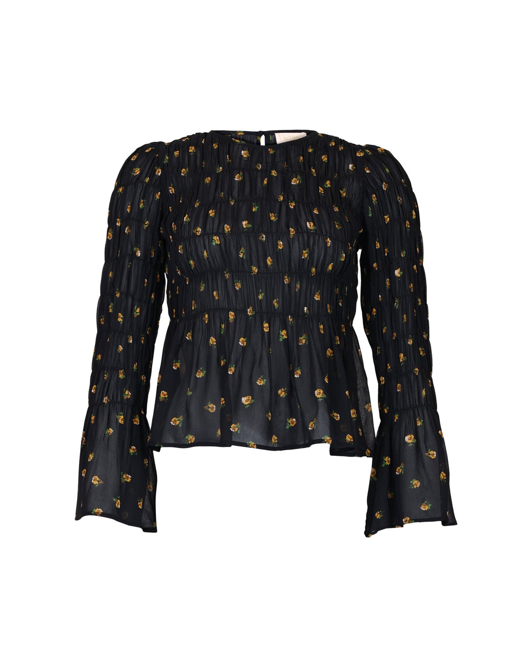 Georgette Smocking Top Flower Buds | Topper | Smuk