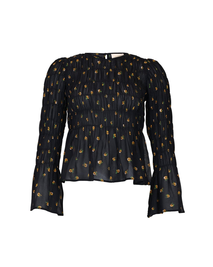 Georgette Smocking Top Flower Buds | Topper | Smuk
