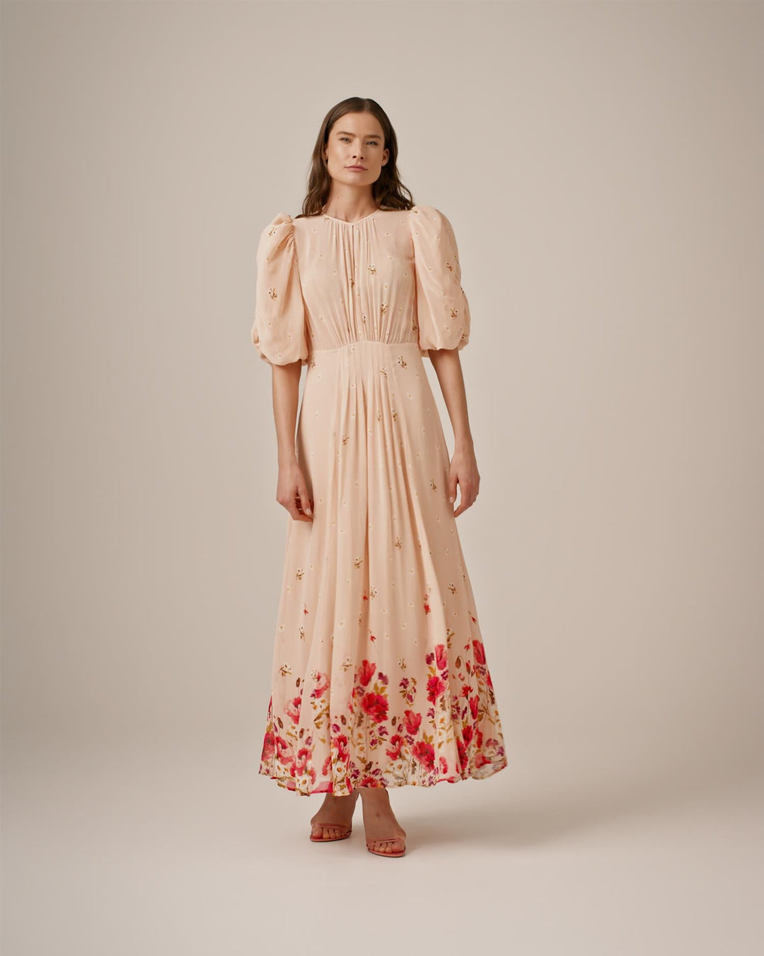 Georgette Tieband Gown Wild Flowers | Kjoler | Smuk - Dameklær på nett