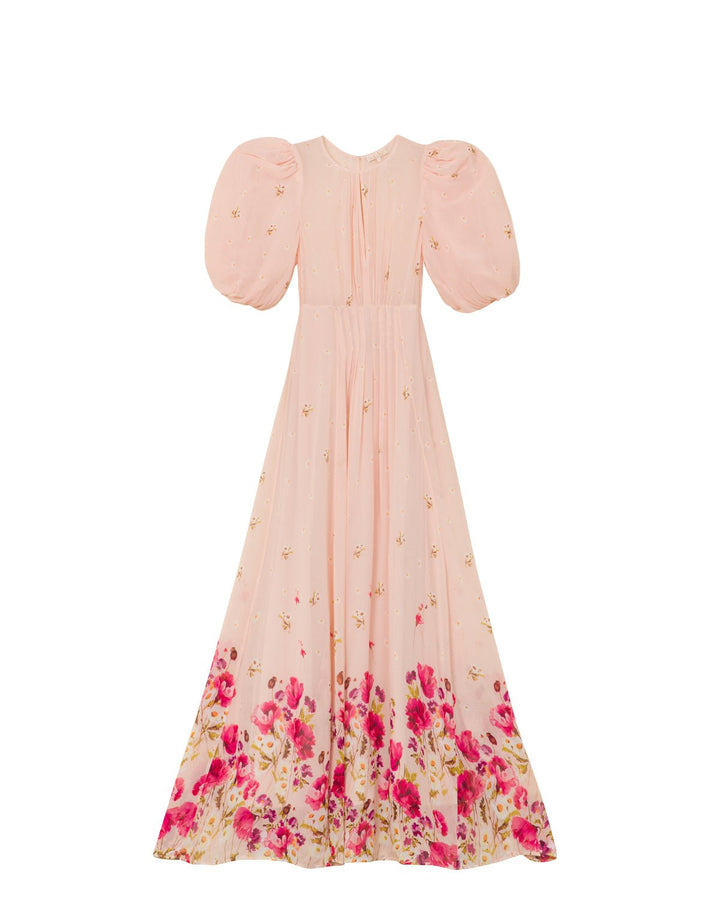 Georgette Tieband Gown Wild Flowers | Kjoler | Smuk - Dameklær på nett