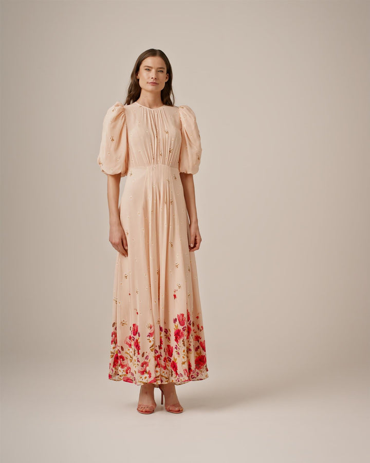 Georgette Tieband Gown Wild Flowers | Kjoler | Smuk - Dameklær på nett