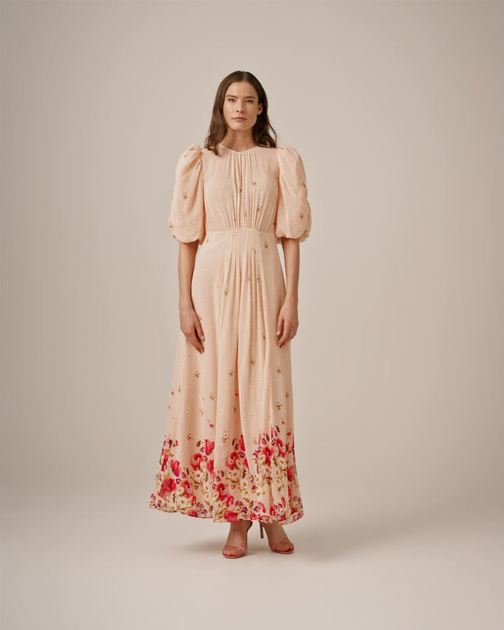 Georgette Tieband Gown Wild Flowers | Kjoler | Smuk - Dameklær på nett