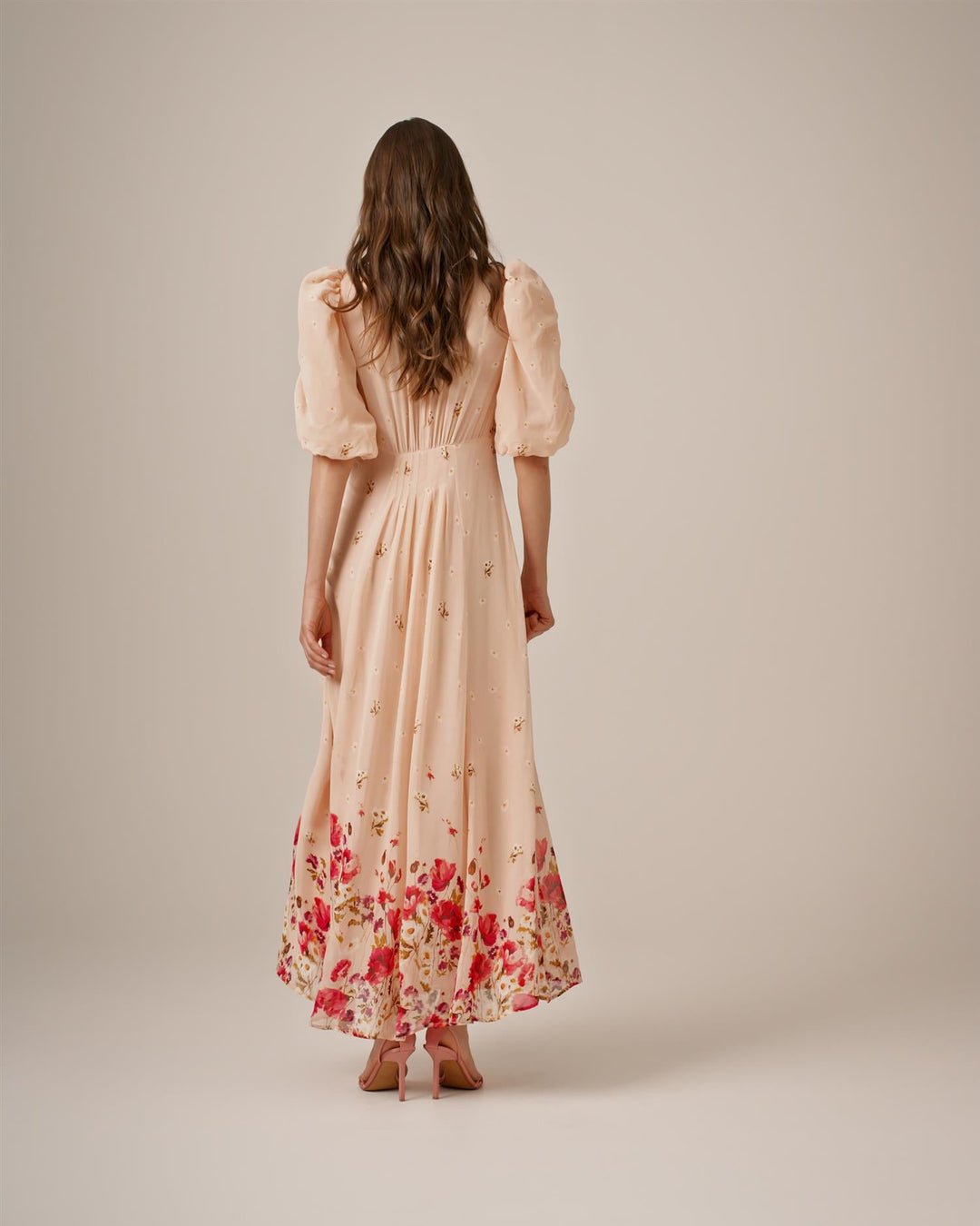 Georgette Tieband Gown Wild Flowers | Kjoler | Smuk - Dameklær på nett