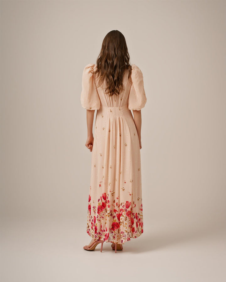 Georgette Tieband Gown Wild Flowers | Kjoler | Smuk - Dameklær på nett