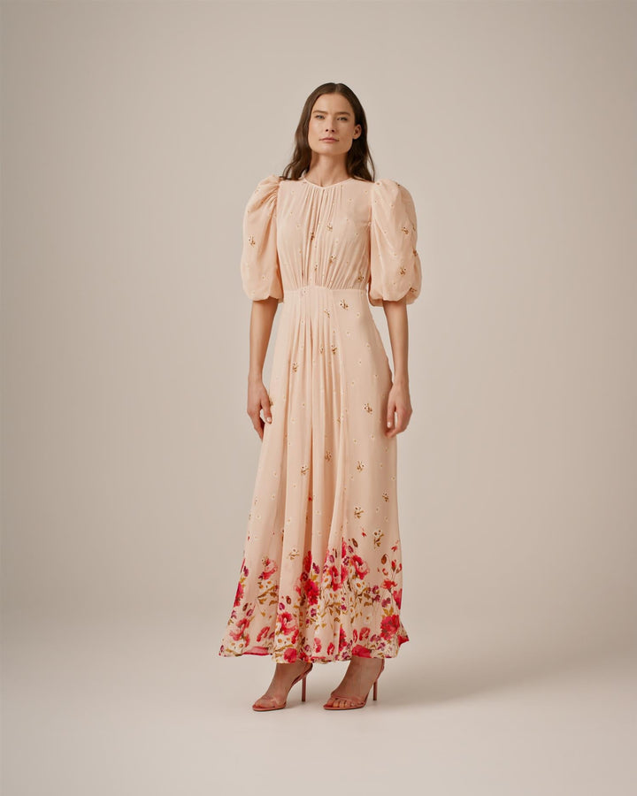 Georgette Tieband Gown Wild Flowers | Kjoler | Smuk - Dameklær på nett