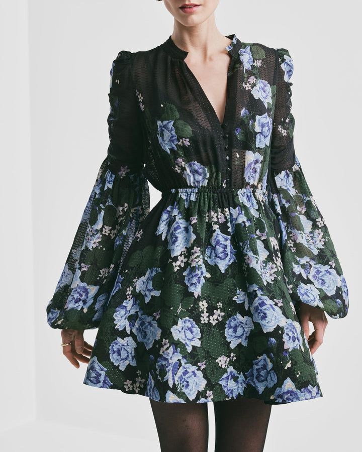 Georgette V - Neck Dress Amadora | Kjoler | Smuk - Dameklær på nett