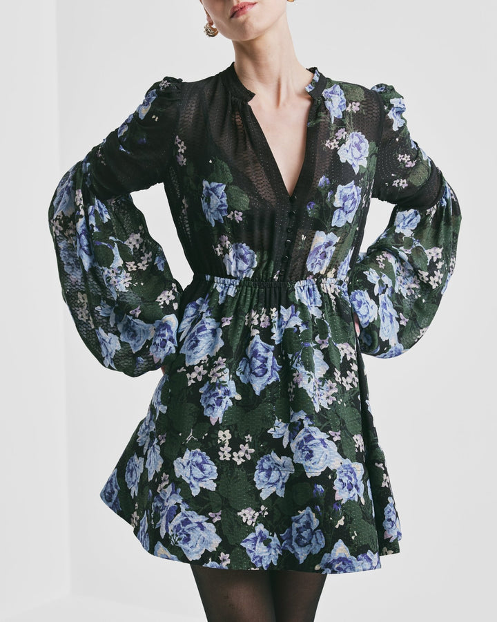 Georgette V - Neck Dress Amadora | Kjoler | Smuk - Dameklær på nett