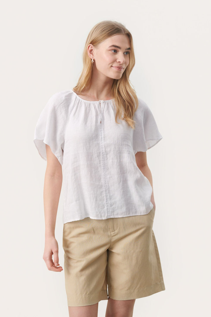 Georgianapw Blouse Bright White | Skjorter og bluser | Smuk - Dameklær på nett