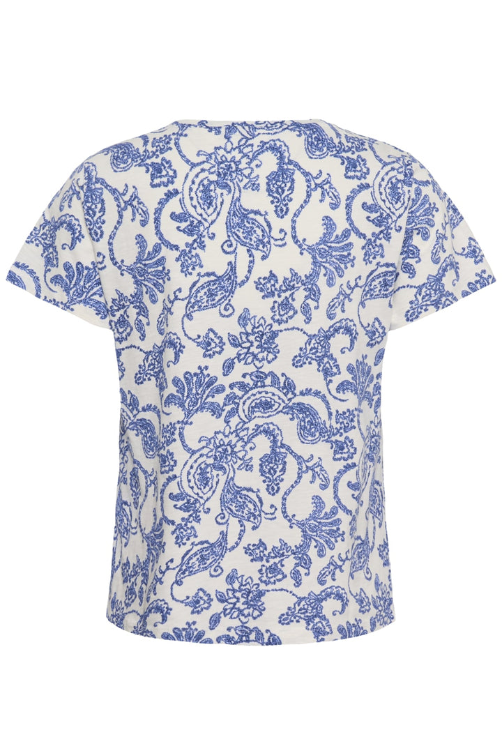 Gesinas T-Shirt Blue Dot Paisley Print | Topper | Smuk