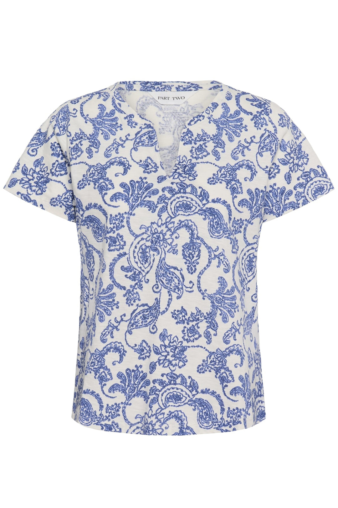 Gesinas T-Shirt Blue Dot Paisley Print | Topper | Smuk