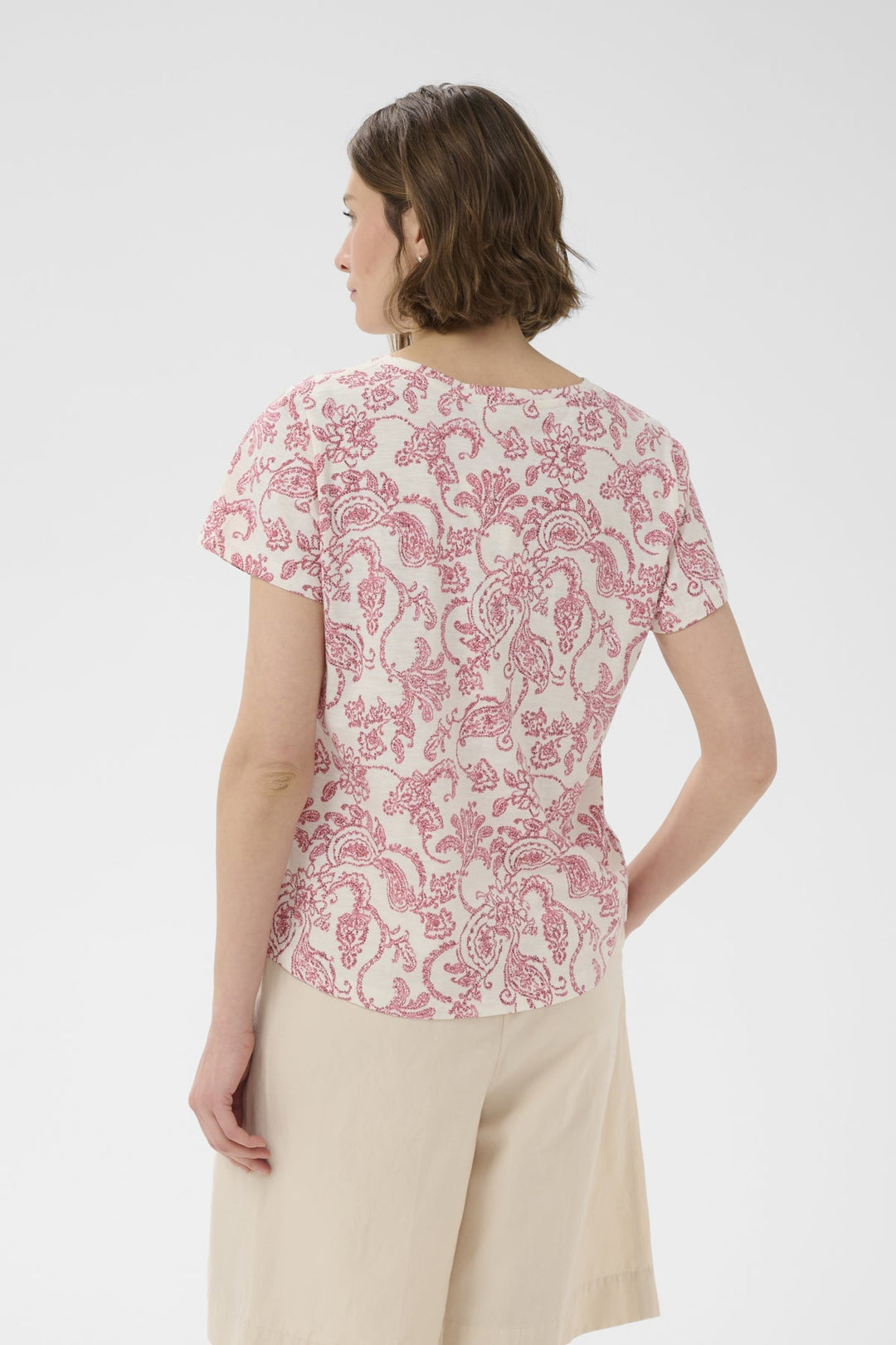 Gesinas T-Shirt Peach Blossom Dot Paisley | Topper | Smuk