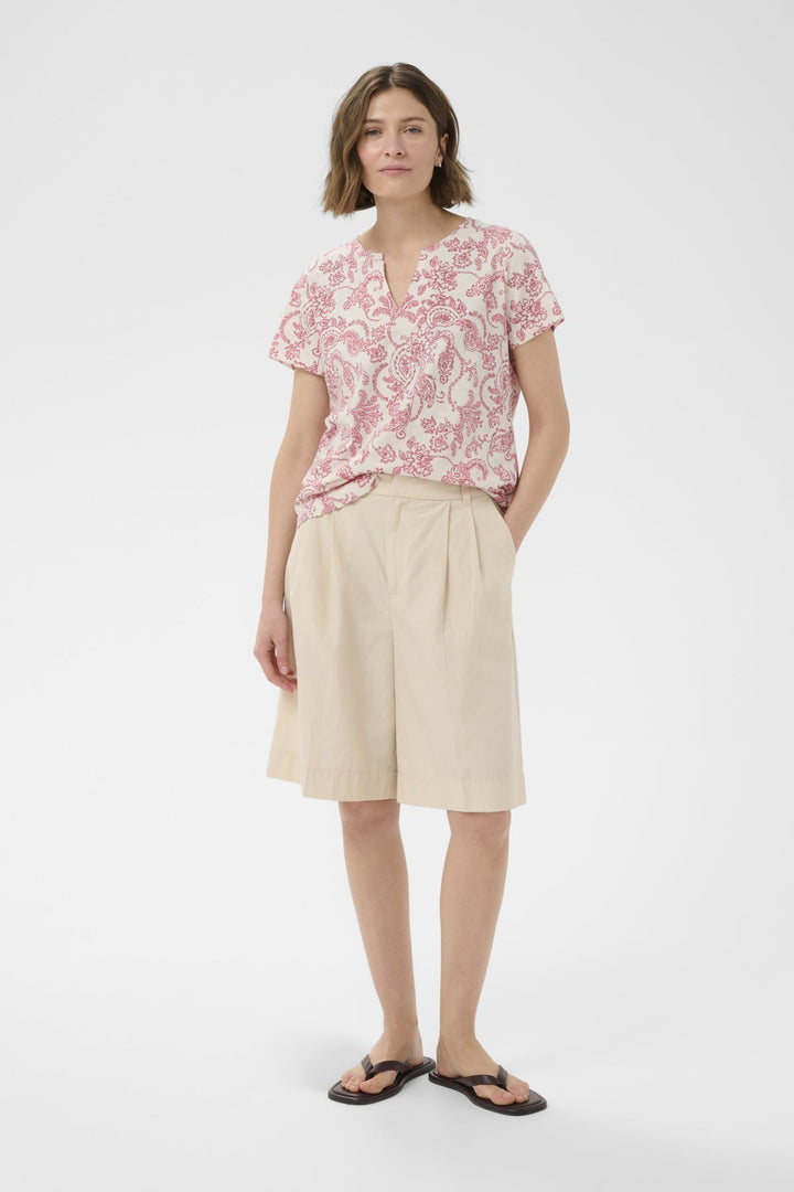 Gesinas T-Shirt Peach Blossom Dot Paisley | Topper | Smuk