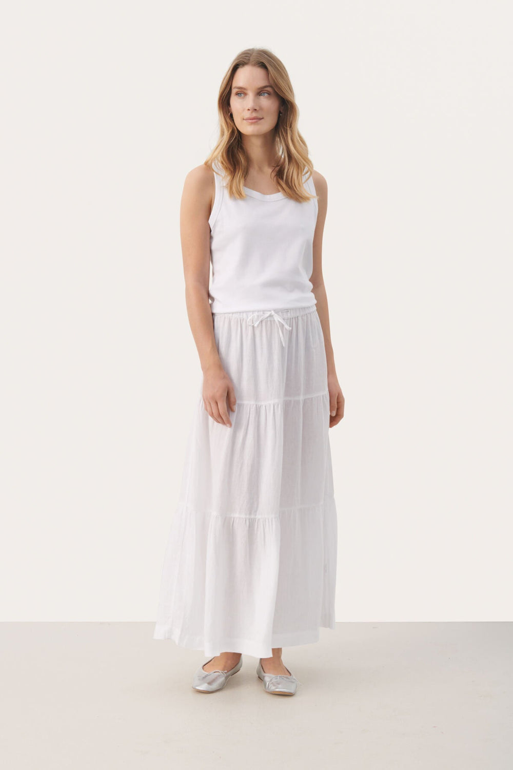 Getiapw Skirt Bright White | Skjørt | Smuk - Dameklær på nett