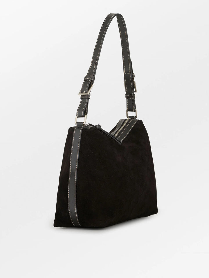 Suede Ginni Medi Bag Black