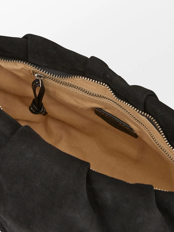 Suede Clutch Bag Black