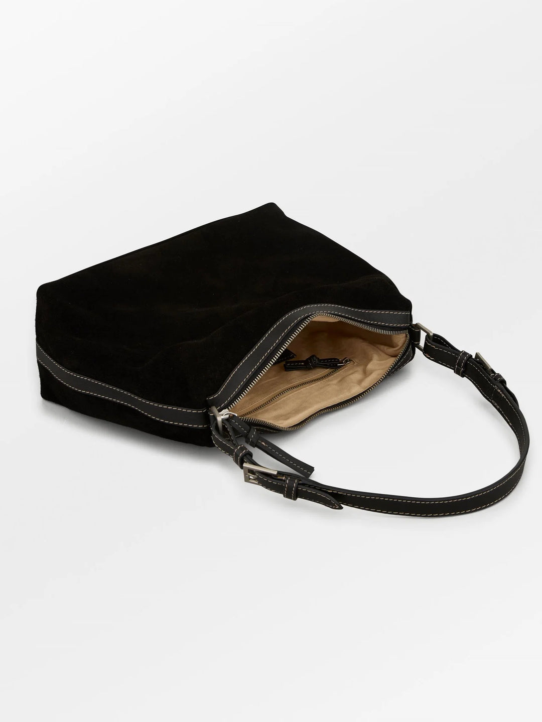 Suede Ginni Medi Bag Black