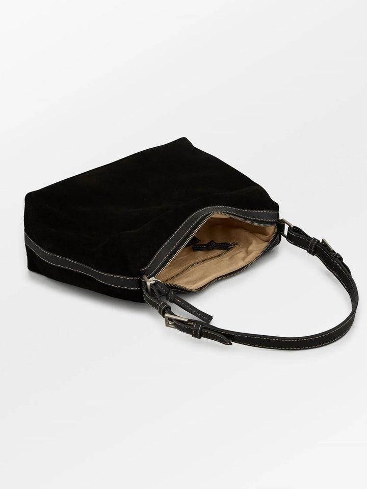 Suede Ginni Medi Bag Black