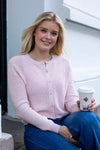 Gigiapw Cardigan Mauve Chalk